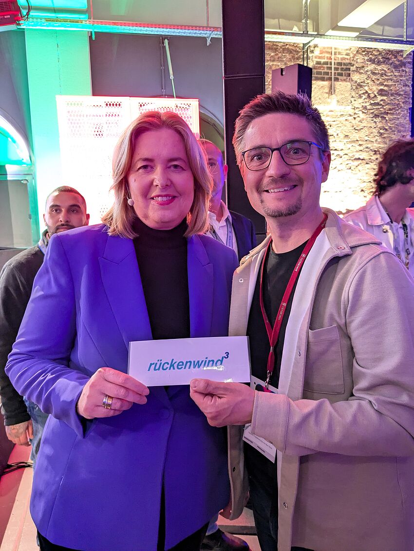 Bärbel Baas, die Bundesministerin für Arbeit und Soziales, kam auch vorbei