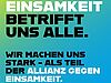 Einsamkeit betrifft uns alle. Wir machen uns stark als Teil der Allianz gegen Einsamkeit