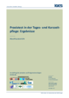 Abbildung des Deckblatts des Abschlussberichtes Praxistest