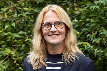 Das Foto zeigt Evelin Schulz, Geschäftsführerin, aus der BAGFW-Geschäftsstelle.